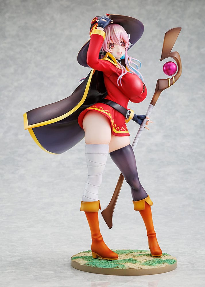Super Sonico x Konosuba Estatua PVC 1/7 Super Sonico Megumin collaboration Ver. 25 cm