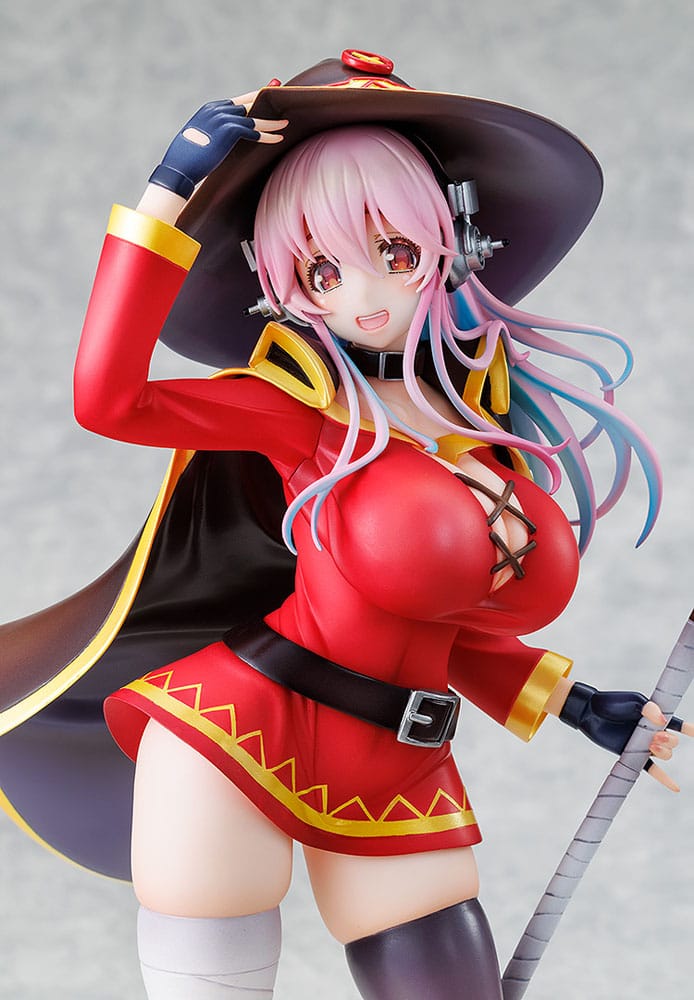 Super Sonico x Konosuba Estatua PVC 1/7 Super Sonico Megumin collaboration Ver. 25 cm