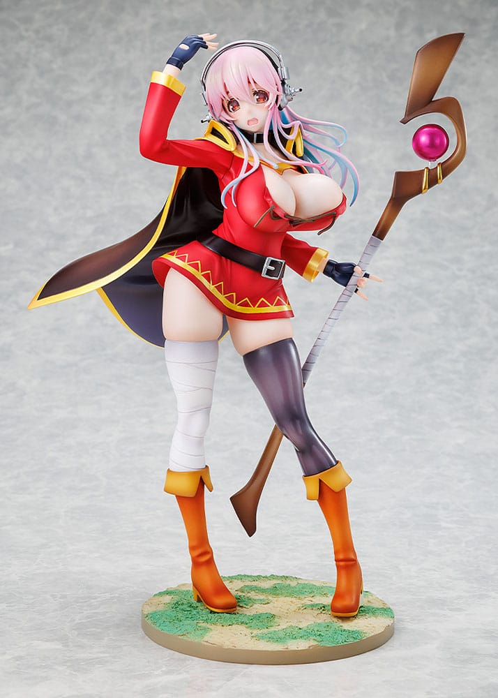 Super Sonico x Konosuba Estatua PVC 1/7 Super Sonico Megumin collaboration Ver. 25 cm