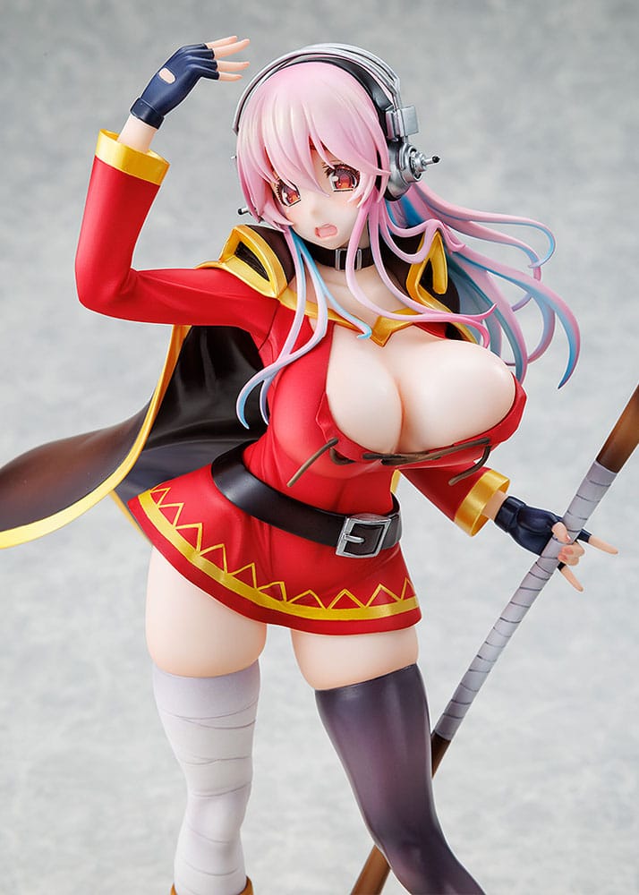 Super Sonico x Konosuba Estatua PVC 1/7 Super Sonico Megumin collaboration Ver. 25 cm