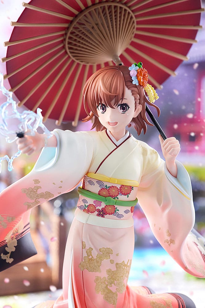 A Certain Scientific Railgun T Estatua 1/7 Mikoto Misaka Furisode Kimono Ver. 28 cm