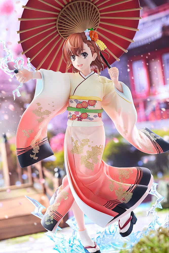 A Certain Scientific Railgun T Estatua 1/7 Mikoto Misaka Furisode Kimono Ver. 28 cm