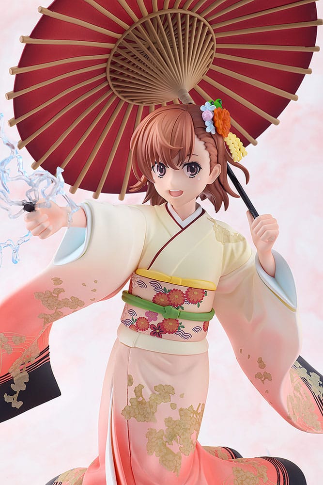 A Certain Scientific Railgun T Estatua 1/7 Mikoto Misaka Furisode Kimono Ver. 28 cm