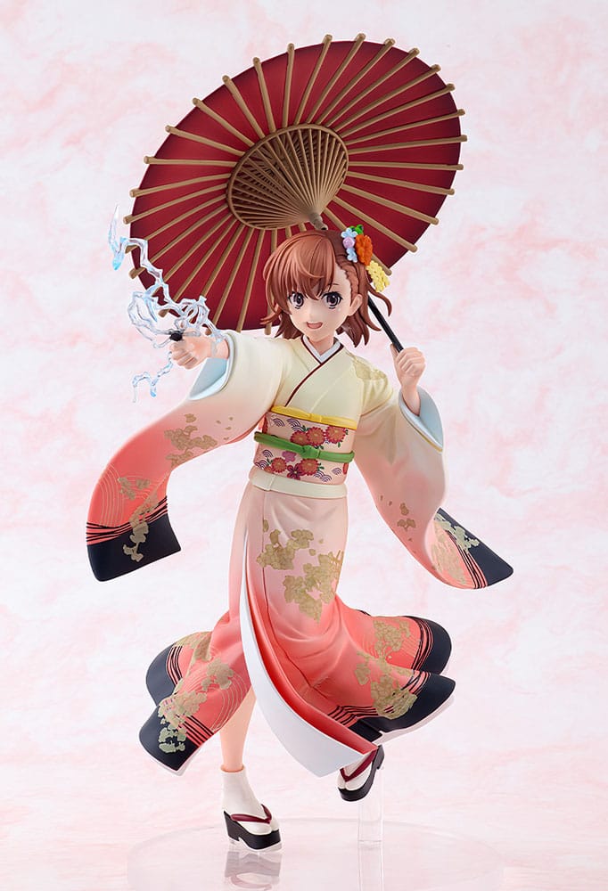 A Certain Scientific Railgun T Estatua 1/7 Mikoto Misaka Furisode Kimono Ver. 28 cm