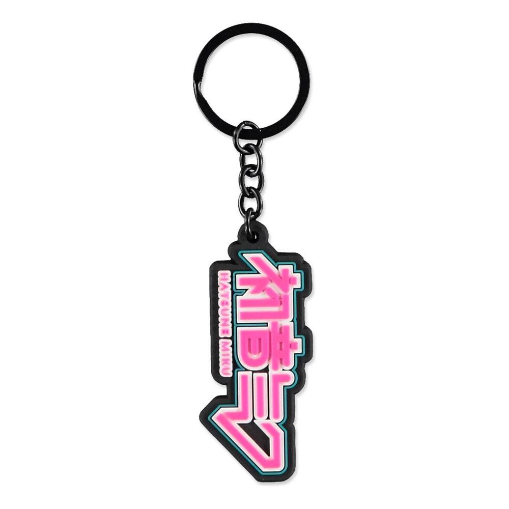 Hatsune Miku Llavero caucho Logo Frikytopia