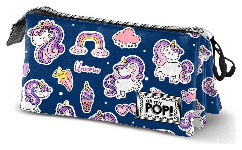 Oh My Pop! Triple Estuche para lápices Magical Multicolour