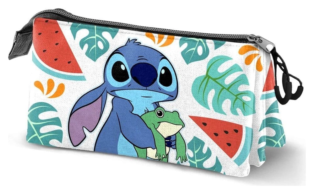 Lilo & Stitch Triple Estuche para lápices Frog Multicolour Frikytopia