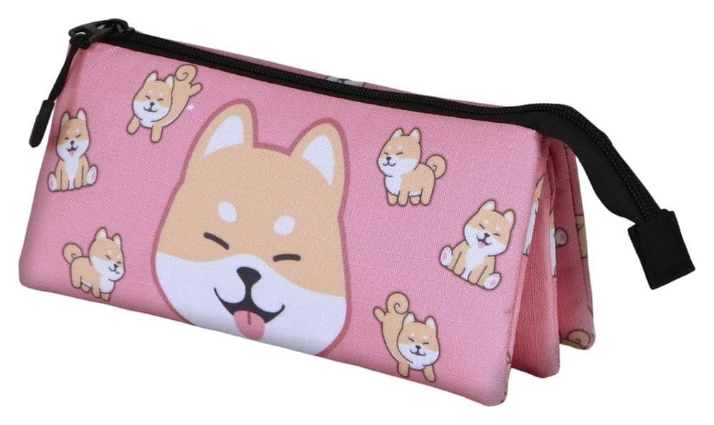 Oh My Pop! Triple Estuche para lápices Shiba Pink Frikytopia