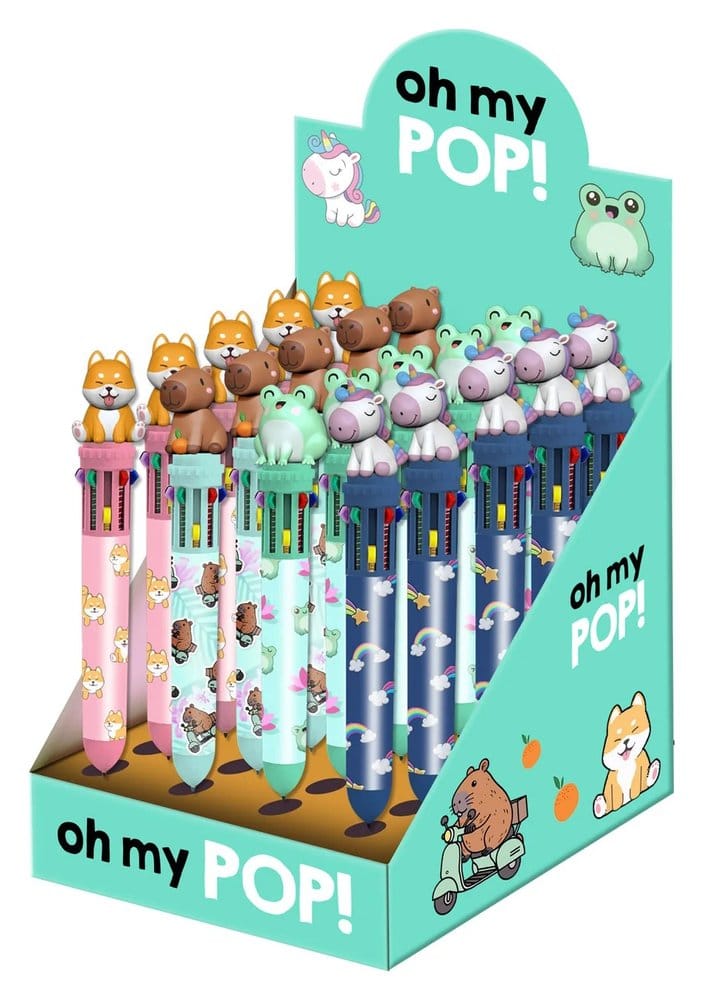 Oh My Pop ! Bolígrafo 10 colores Mix - Expositor (24)