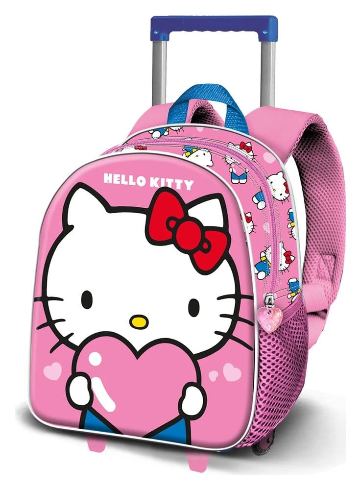 Sanrio Small 3D Mochila con ruedas Hello Kitty Heart Frikytopia