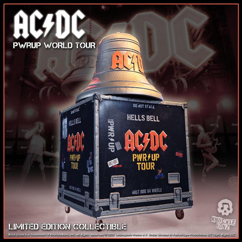 AC/DC Estatua Rock Ikonz On Tour PWR UP Tour Hells Bell