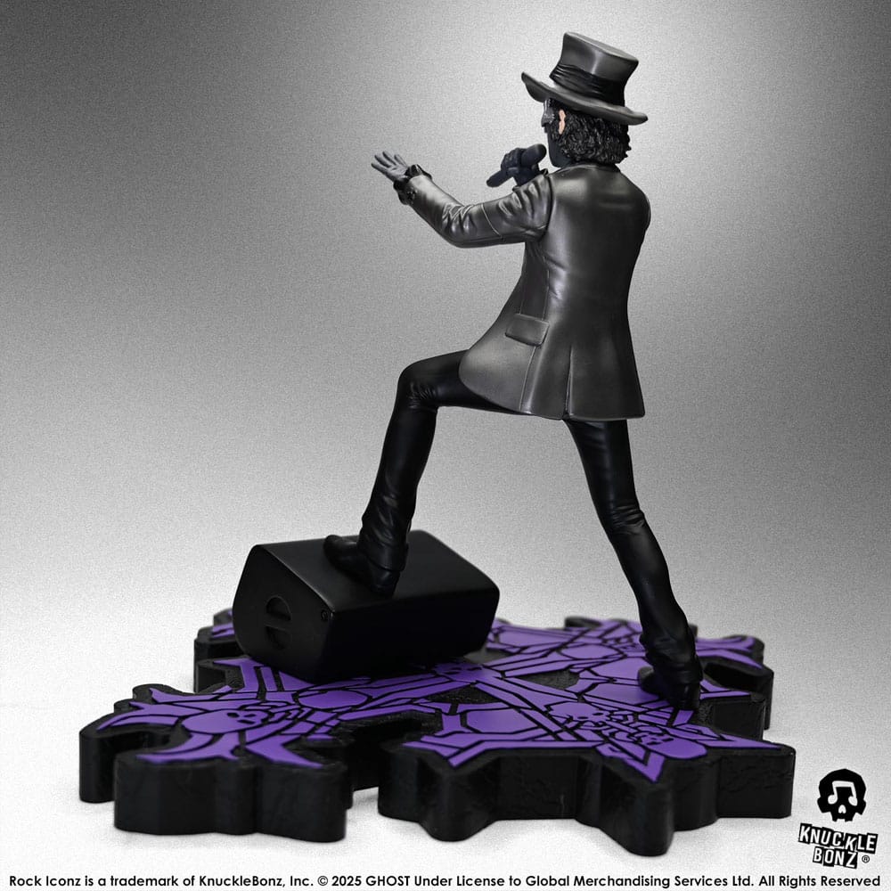 Ghost Estatua Rock Iconz Papa V Perpetua Top Hat 22 cm