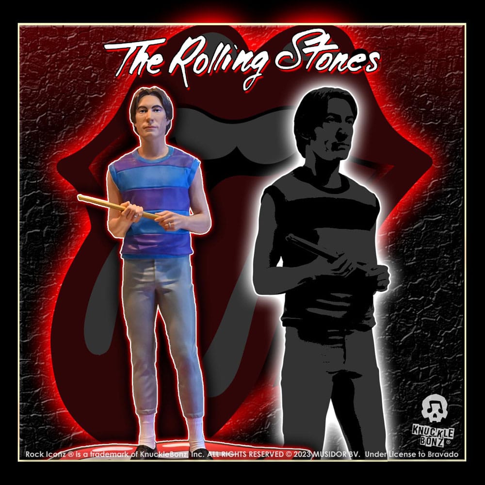 The Rolling Stones Estatua Rock Iconz Charlie Watts (Tattoo You Tour 1981) 22 cm