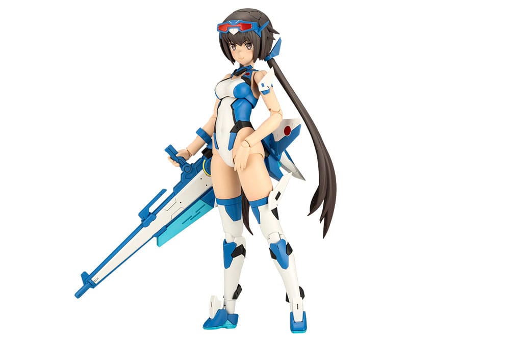 Frame Arms Girl Maqueta Plastic Model Kit Stylet Swimsuit Blue Impulse Color Ver. 16 cm Frikytopia