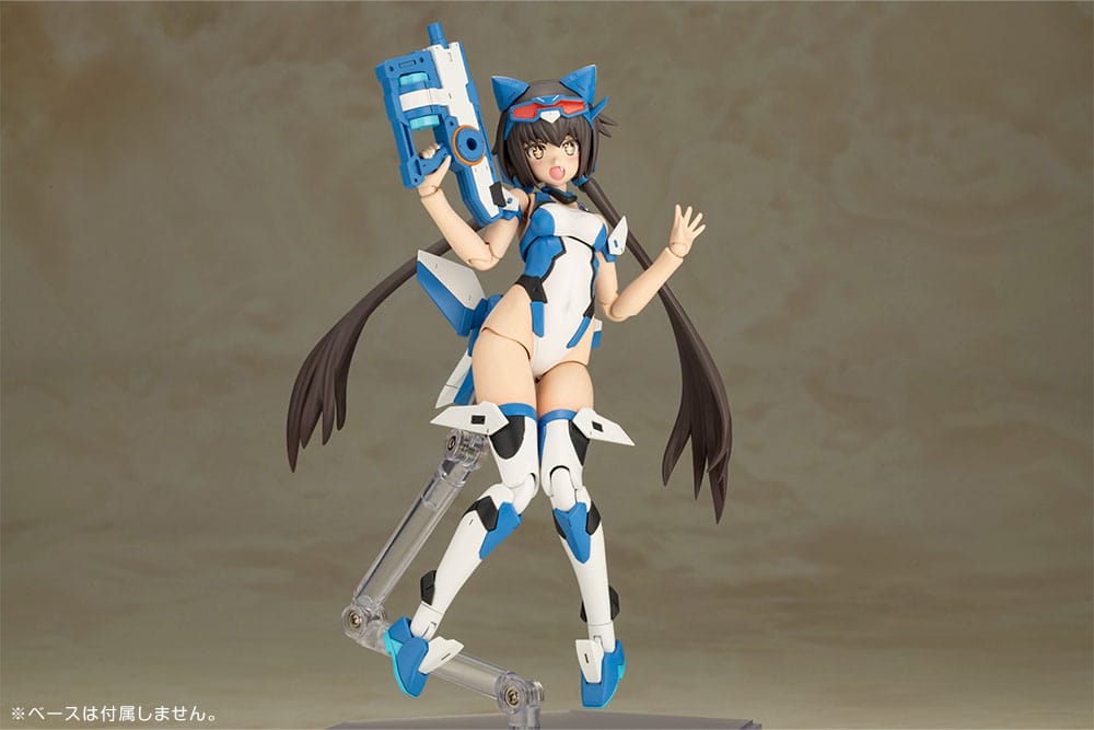 Frame Arms Girl Maqueta Plastic Model Kit Stylet Swimsuit Blue Impulse Color Ver. 16 cm