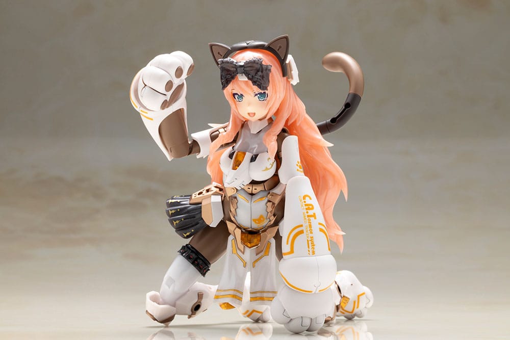 Frame Arms Girl Maqueta Plastic Model Kit Durga I Cat Armor Ver. Calico 16 cm