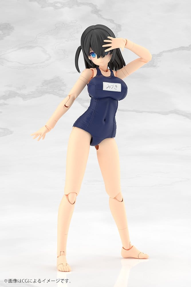 Frame Arms Girl Maqueta Plastic Model Kit Mizuki School Swimsuits Ver. 16 cm