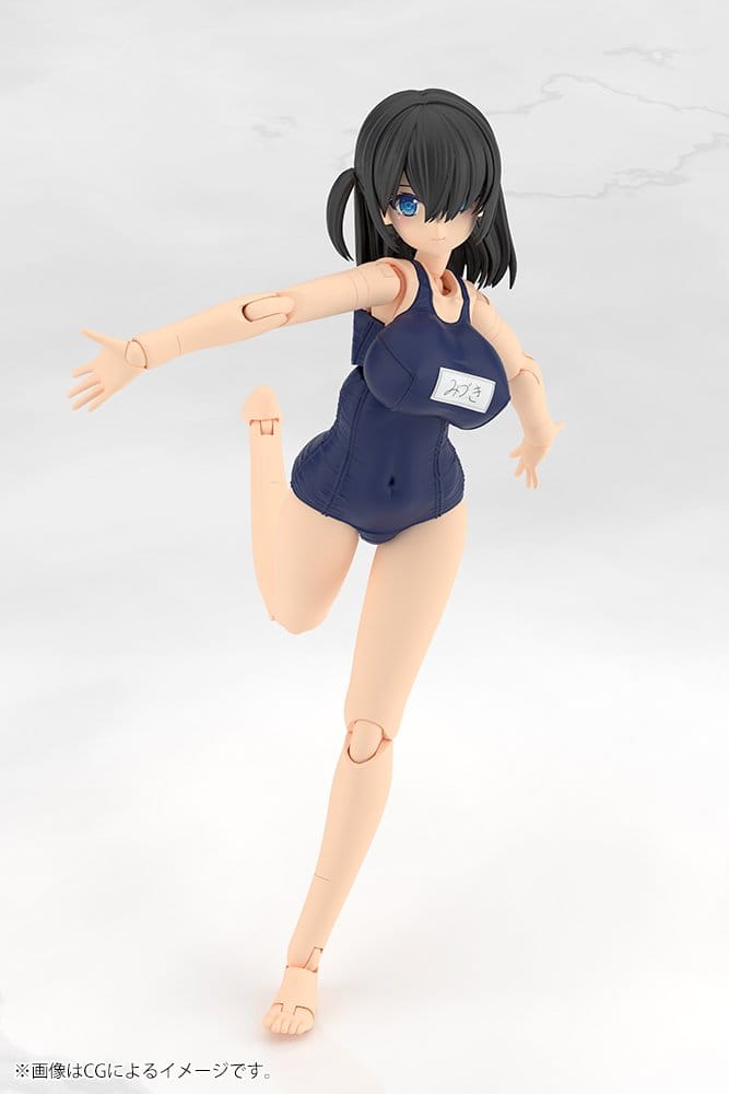 Frame Arms Girl Maqueta Plastic Model Kit Mizuki School Swimsuits Ver. 16 cm