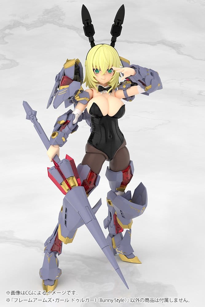 Frame Arms Girl Maqueta Plastic Model Kit Durga Bunny Style 18 cm