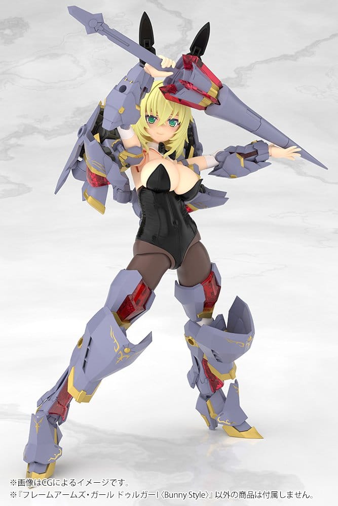 Frame Arms Girl Maqueta Plastic Model Kit Durga Bunny Style 18 cm