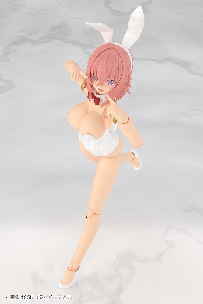 Frame Arms Girl Maqueta Plastic Model Kit Durga I Bunny Style White 18 cm