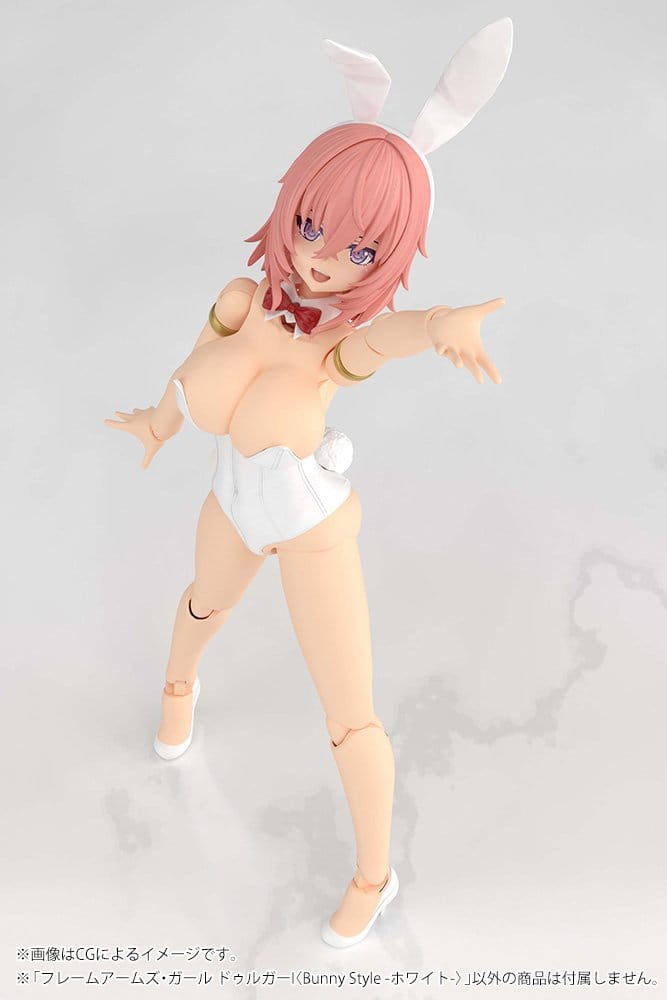 Frame Arms Girl Maqueta Plastic Model Kit Durga I Bunny Style White 18 cm