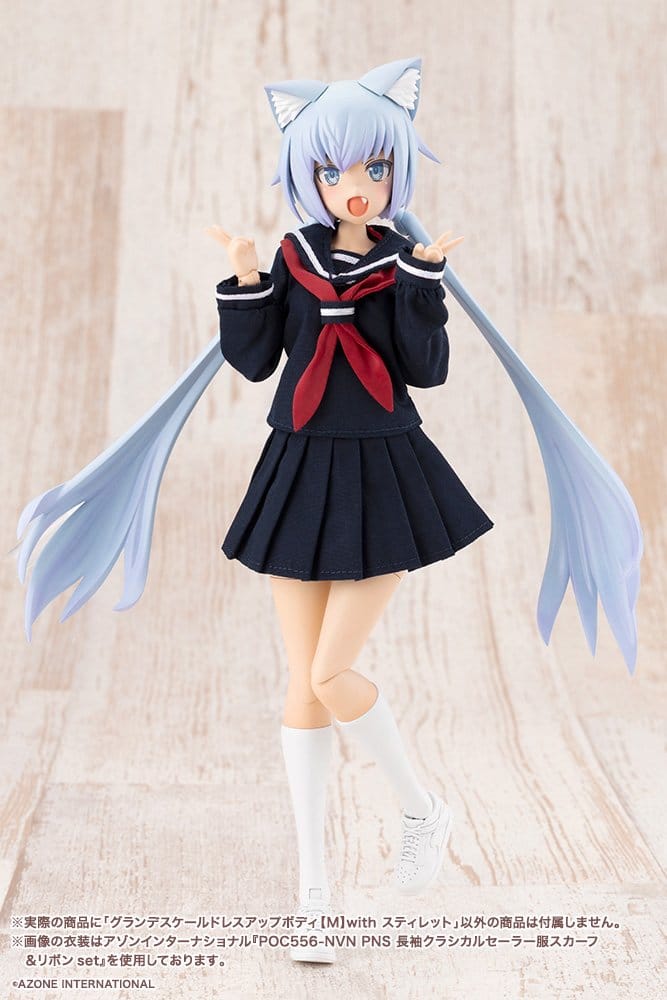 Sousaishojoteien Maqueta Plastic Model Kit Grand Scale Dress Up Body M with Stylet 25 cm
