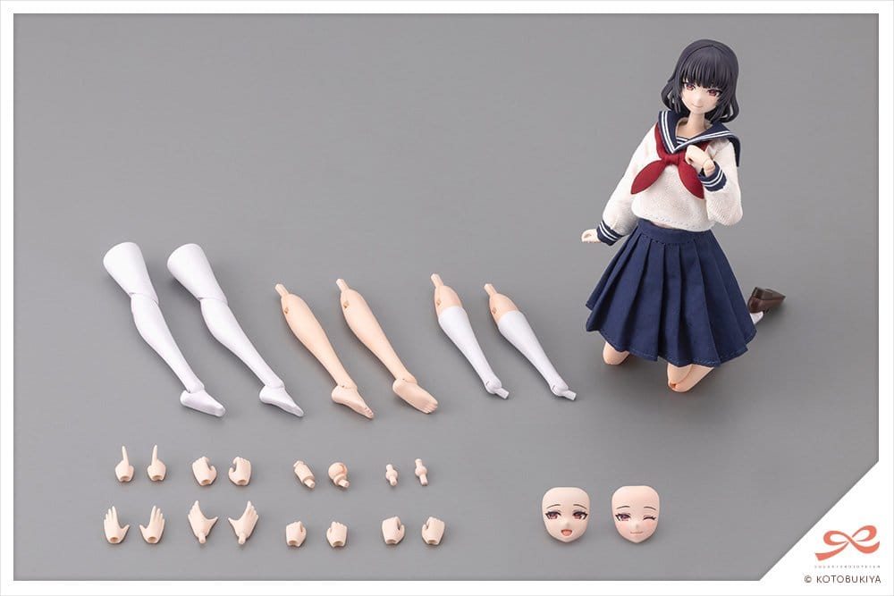 Sousaishojoteien Maqueta Plastic Model Kit 1/10 Kiru Pla Kuon Yakushiji Touou High School Uniform 16 cm