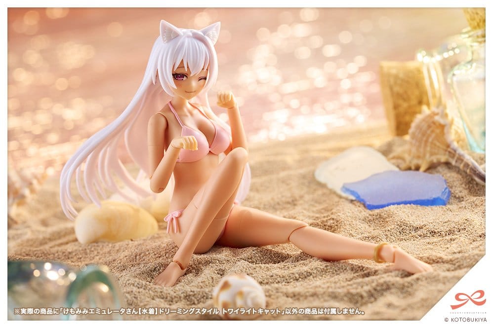 Sousaishojoteien Maqueta Plastic Model Kit 1/10 Animal Ears Emulator Swim Style Dreaming Style Twilight Cat 17 cm