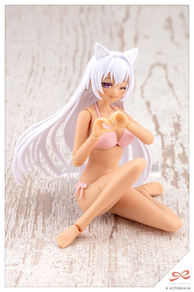Sousaishojoteien Maqueta Plastic Model Kit 1/10 Animal Ears Emulator Swim Style Dreaming Style Twilight Cat 17 cm