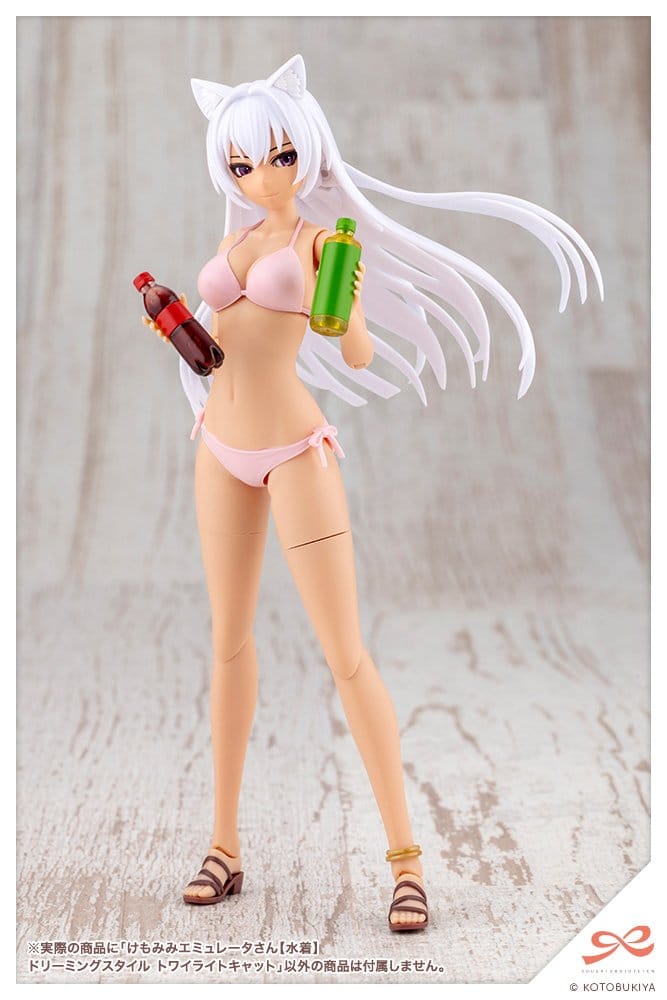 Sousaishojoteien Maqueta Plastic Model Kit 1/10 Animal Ears Emulator Swim Style Dreaming Style Twilight Cat 17 cm