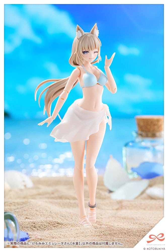 Sousaishojoteien Maqueta Plastic Model Kit 1/10 Animal Ears Emulator Swim Style 17 cm