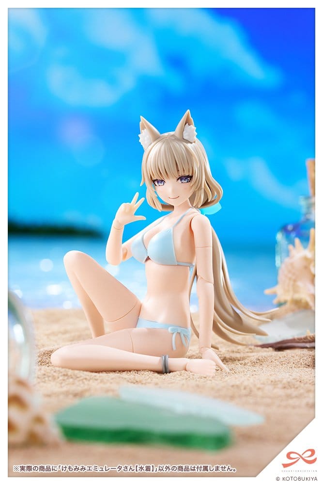 Sousaishojoteien Maqueta Plastic Model Kit 1/10 Animal Ears Emulator Swim Style 17 cm