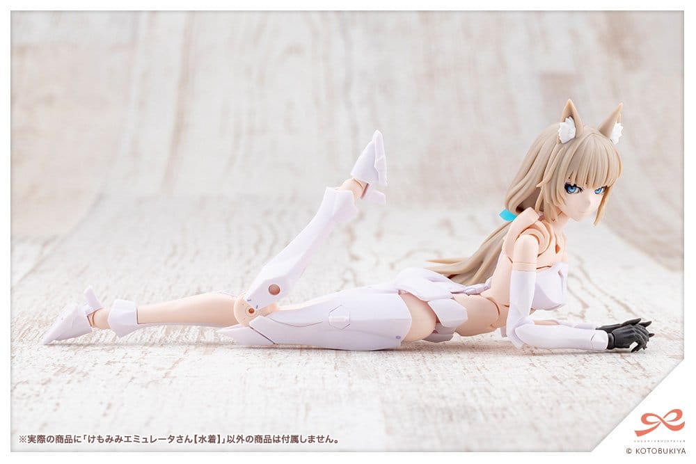 Sousaishojoteien Maqueta Plastic Model Kit 1/10 Animal Ears Emulator Swim Style 17 cm