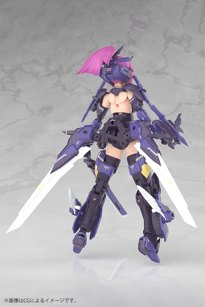 Megami Device Maqueta Plastic Model Kit 1/1 Asra Archer Kizuna Shadow Edition Full Package 14 cm