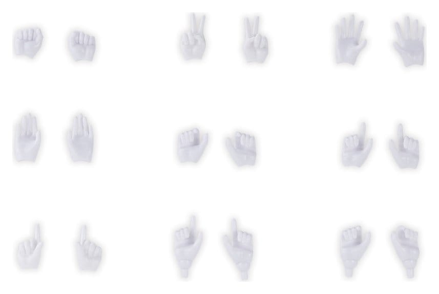 Megami Device M.S.G. Accesorios para Maquetas Plastic Model Kit 1/1 09 Hand Set Skin Color White Frikytopia
