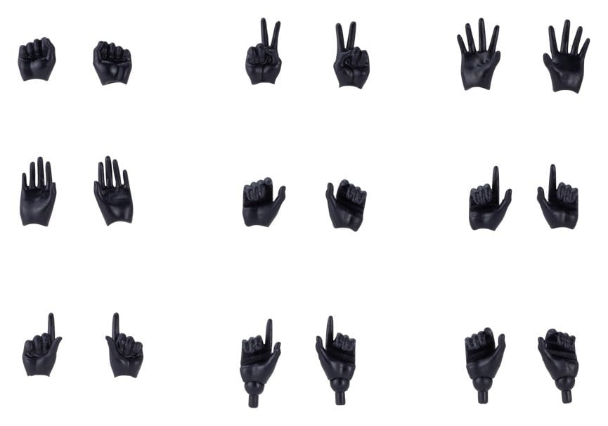 Megami Device M.S.G. Accesorios para Maquetas Plastic Model Kit 1/1 09 Hand Set Skin Color Black Frikytopia