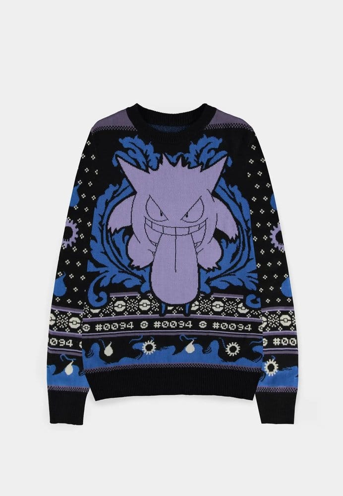 Pokémon Sudadera navideña Gengar Talla L