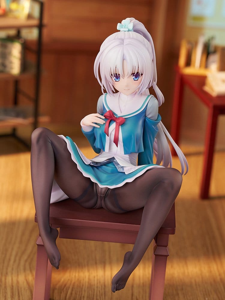 Senren*Banka Figura PVC 1/7 Yoshino Tomotake Animal Ears School Uniform Ver. 21 cm
