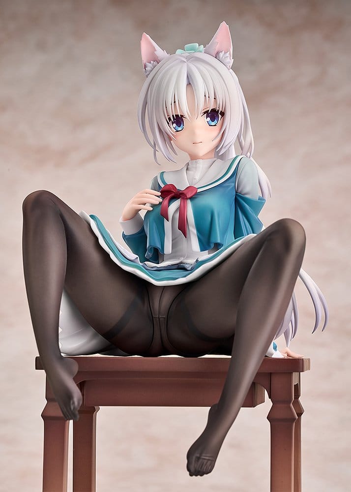 Senren*Banka Figura PVC 1/7 Yoshino Tomotake Animal Ears School Uniform Ver. 21 cm