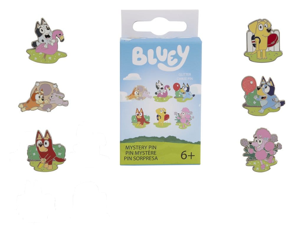 BBC by Loungefly Chapas esmaltadas Bluey Characters Blind Expositor (12) Frikytopia