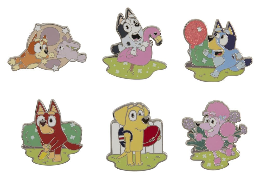 BBC by Loungefly Chapas esmaltadas Bluey Characters Blind Expositor (12)