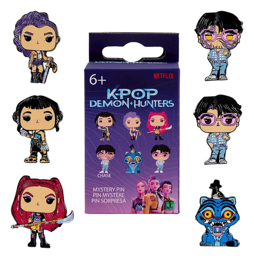 KPop Demon Hunters by Loungefly Chapas esmaltadas Blind Expositor (12)