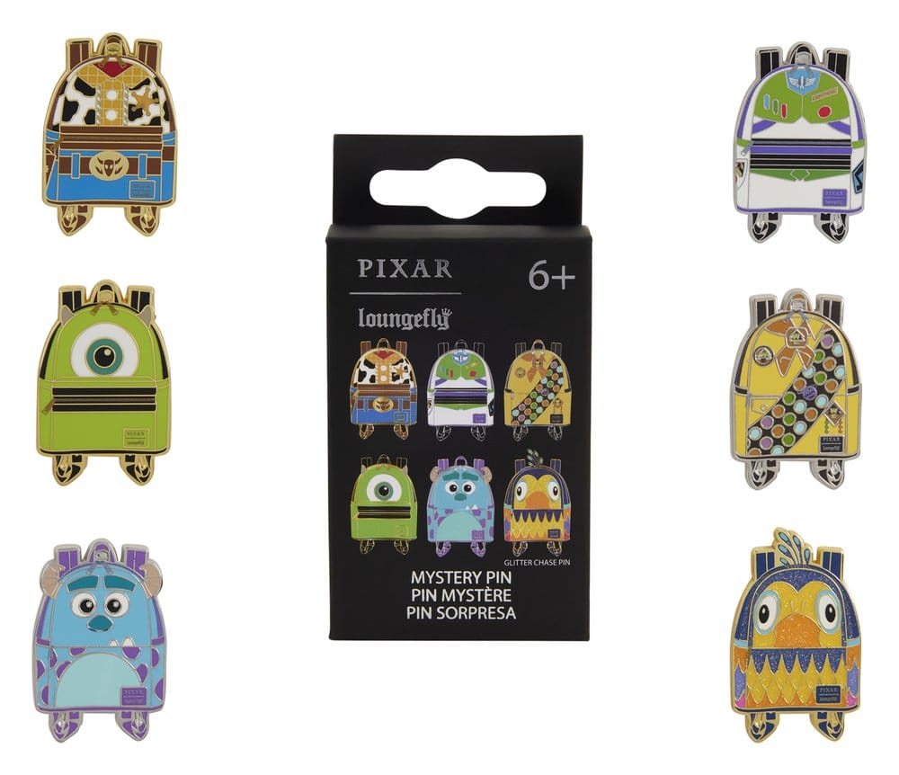 Disney/Pixar by Loungefly Chapas esmaltadas Blind Box Mini Backpack Surtido (12) Frikytopia