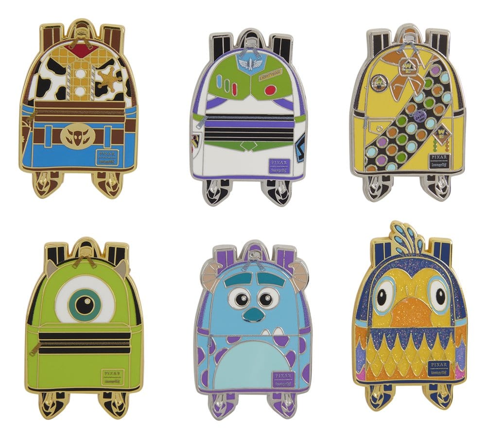 Disney/Pixar by Loungefly Chapas esmaltadas Blind Box Mini Backpack Surtido (12)