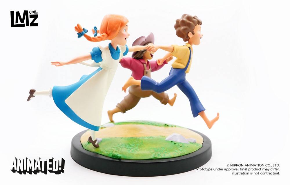 Las Aventuras de Tom Sawyer Estatua Animated! Tom, Huck & Becky 23 cm