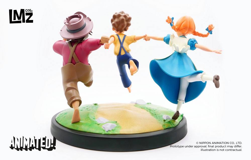 Las Aventuras de Tom Sawyer Estatua Animated! Tom, Huck & Becky 23 cm
