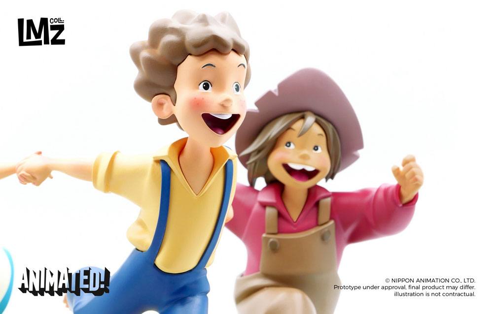 Las Aventuras de Tom Sawyer Estatua Animated! Tom, Huck & Becky 23 cm