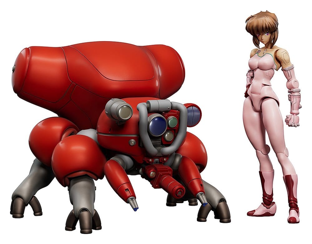 Ghost in the Shell Maqueta Plastic Model Kit PLAMAX minimum factory Motoko Kusanagi con Fuchikoma 8 cm Frikytopia
