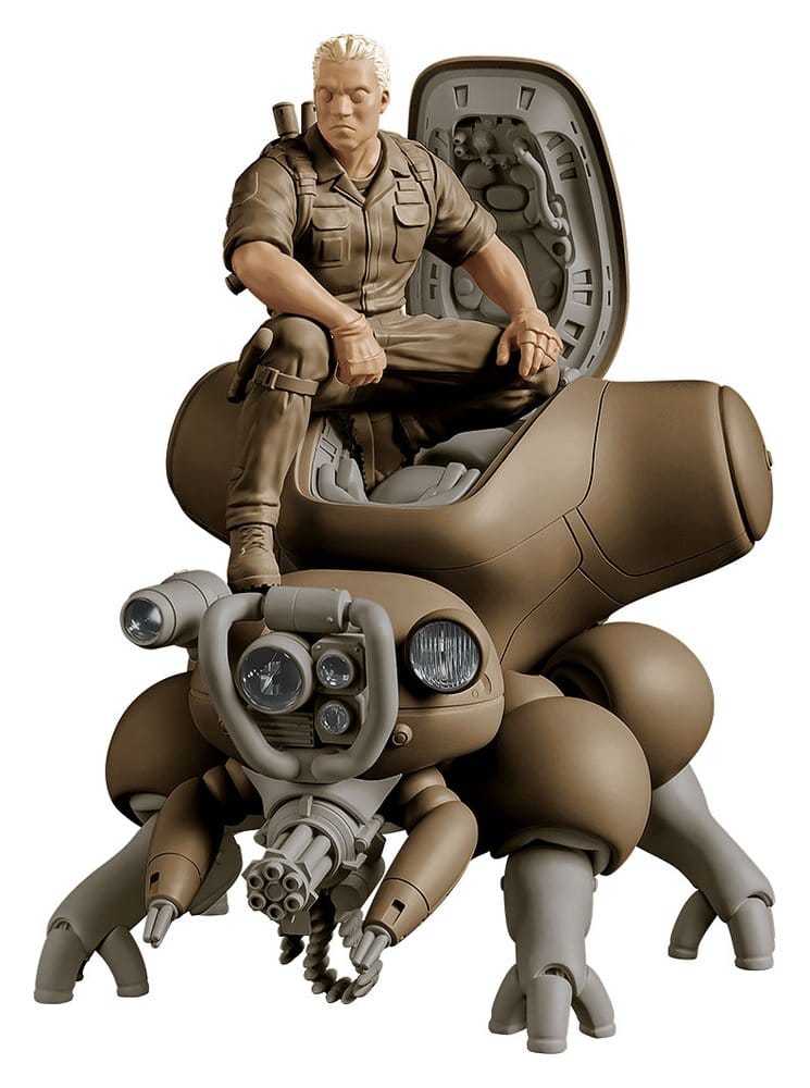 Ghost in the Shell Maqueta Plastic Model Kit PLAMAX minimum factory Batou con Fuchikoma 8 cm